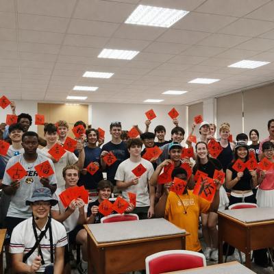 以筆墨搭起文化橋梁：輔大文學院接待美國聖路易大學高中師生來訪