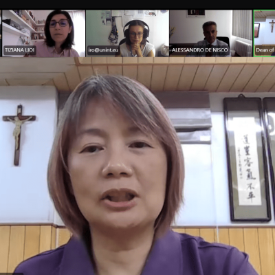 義大利羅馬國際研究大學（UNINT）海外華語文合作實習線上洽談會議
